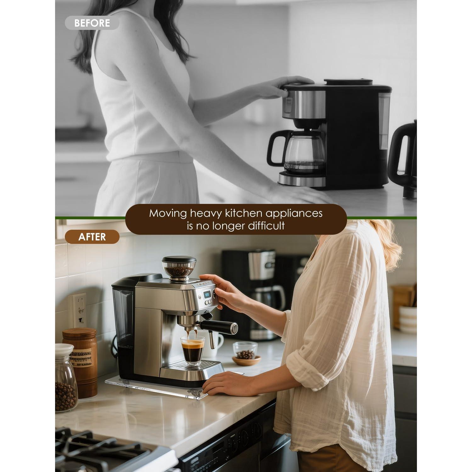 Deslizadores de electrodomésticos HaoHaio 360° Acrílico 35.88x24.89cm