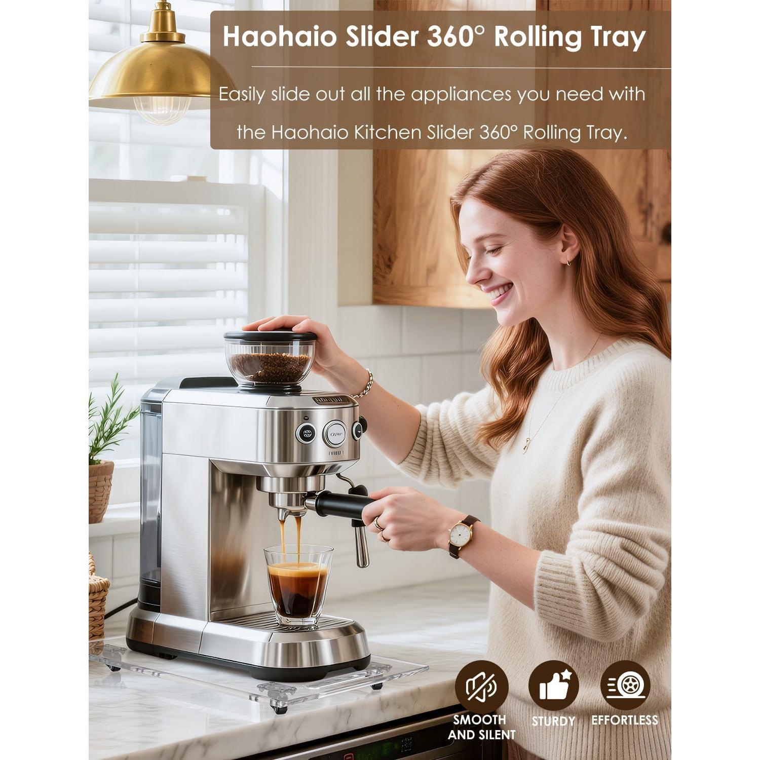 Deslizadores de electrodomésticos HaoHaio 360° Acrílico 35.88x24.89cm