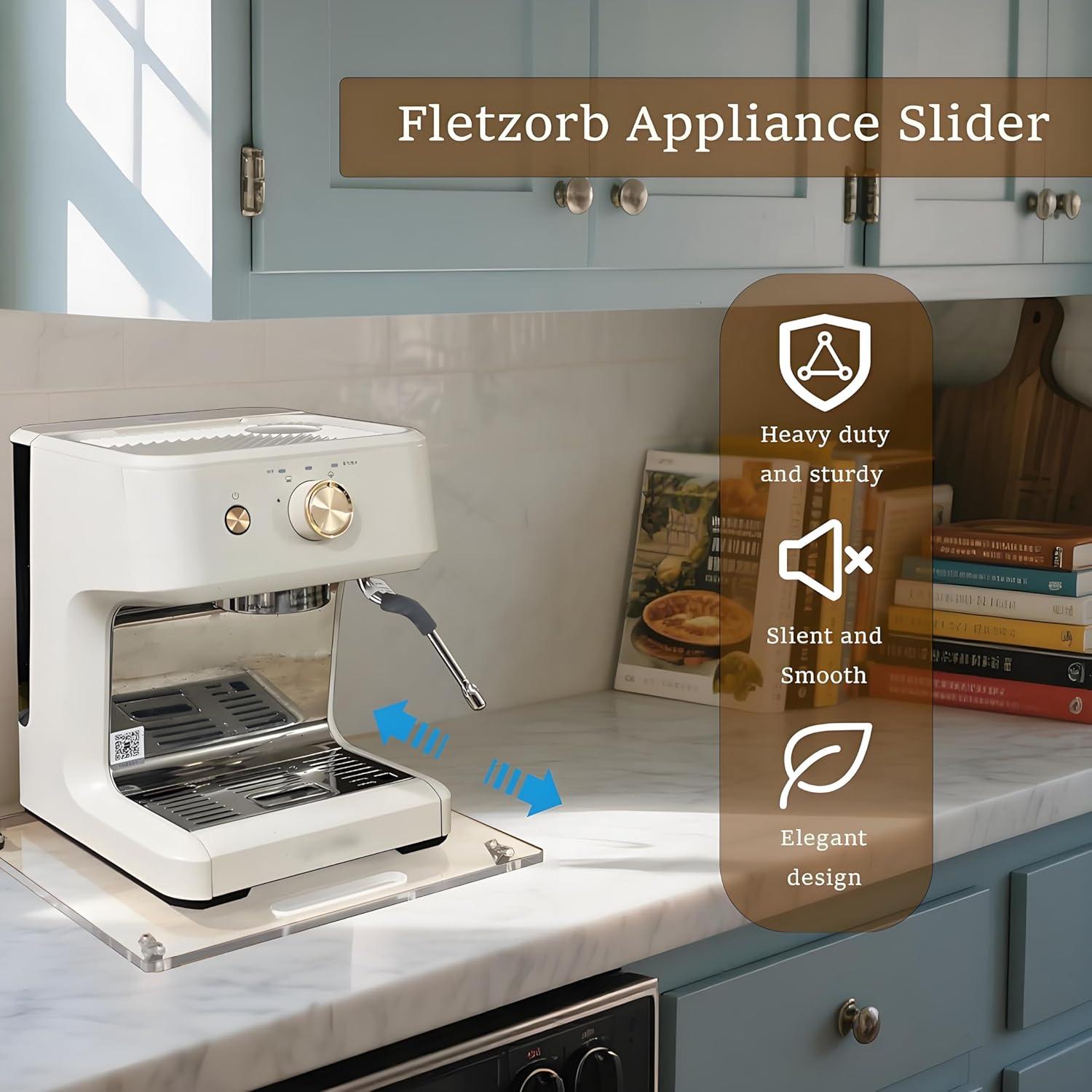 Bandeja Deslizante Acrílica Genérica 35.56x32cm para Electrodomésticos