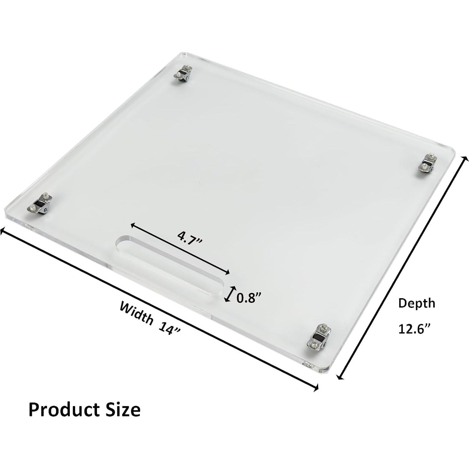 Bandeja Deslizante Acrílica Genérica 35.56x32cm para Electrodomésticos