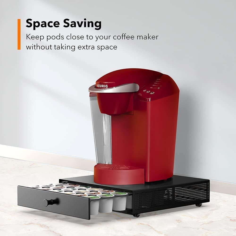 Soporte Deslizante para K Cup Goldlion - Organizador Negro 36 Cápsulas