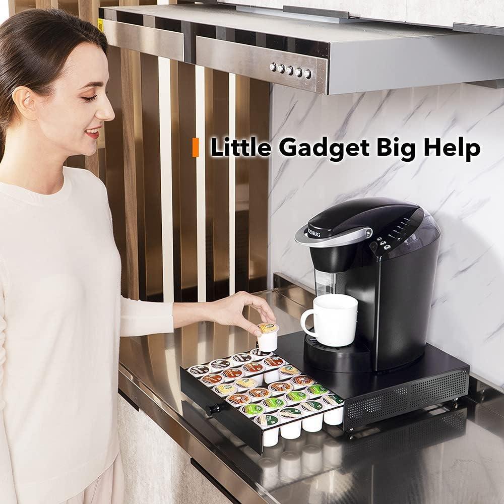 Soporte Deslizante para K Cup Goldlion - Organizador Negro 36 Cápsulas