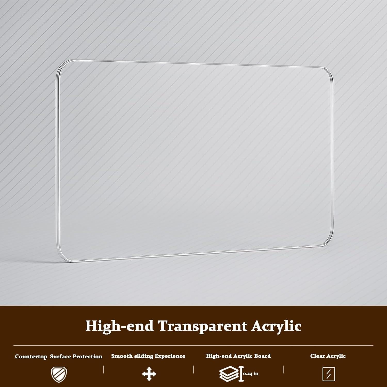 Bandeja deslizante acrílica transparente para cafetera Keurig