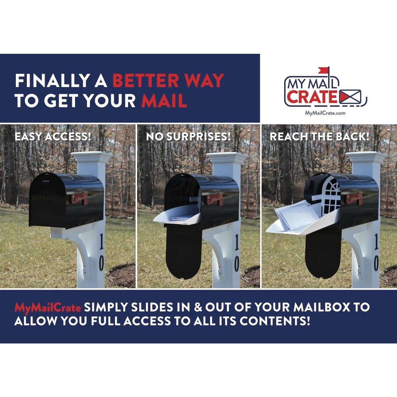 Bandeja Deslizante para Buzón MyMailCrate Grande Blanca