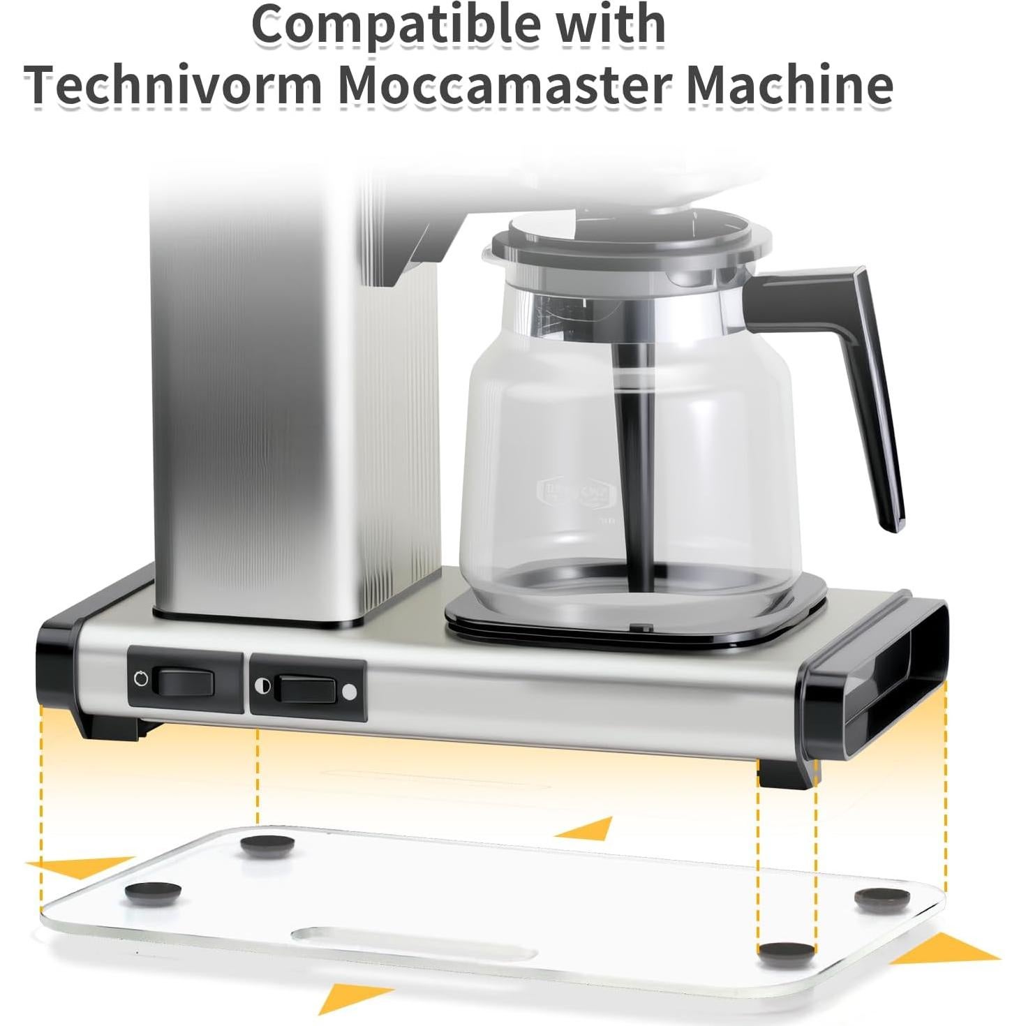 Deslizador de Acrílico Brikinte para Cafetera Moccamaster