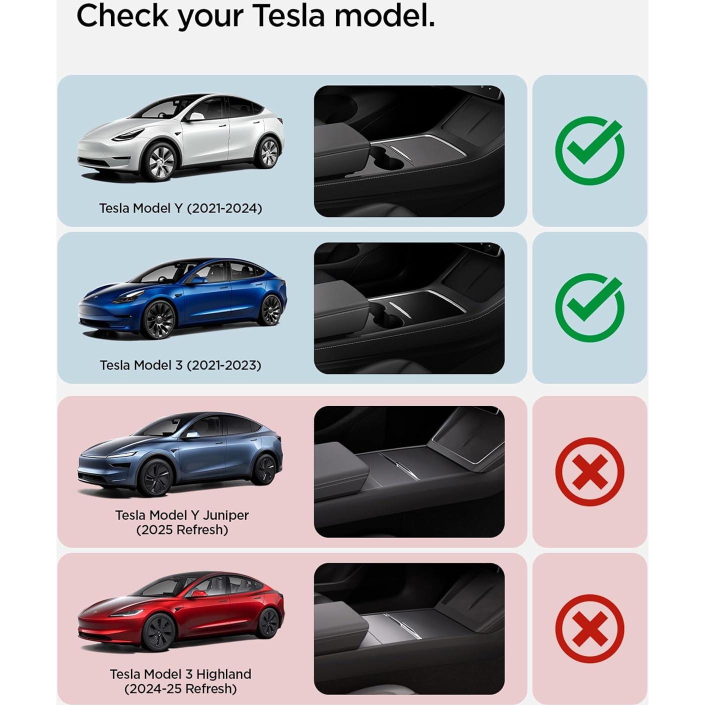 Organizador de Consola Central Spigen TO220 para Tesla Model Y y 3