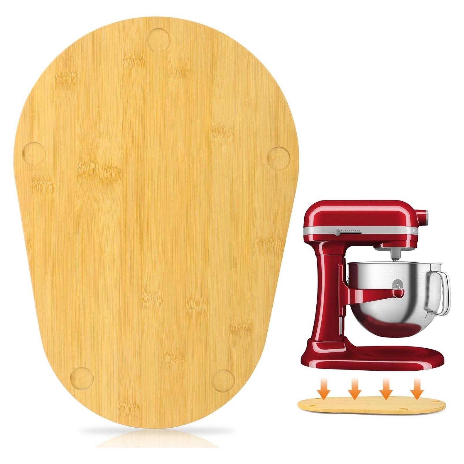 Alfombrilla Deslizante de Bambú JAYOBGO para Kitchen Aid 6-7 Qt