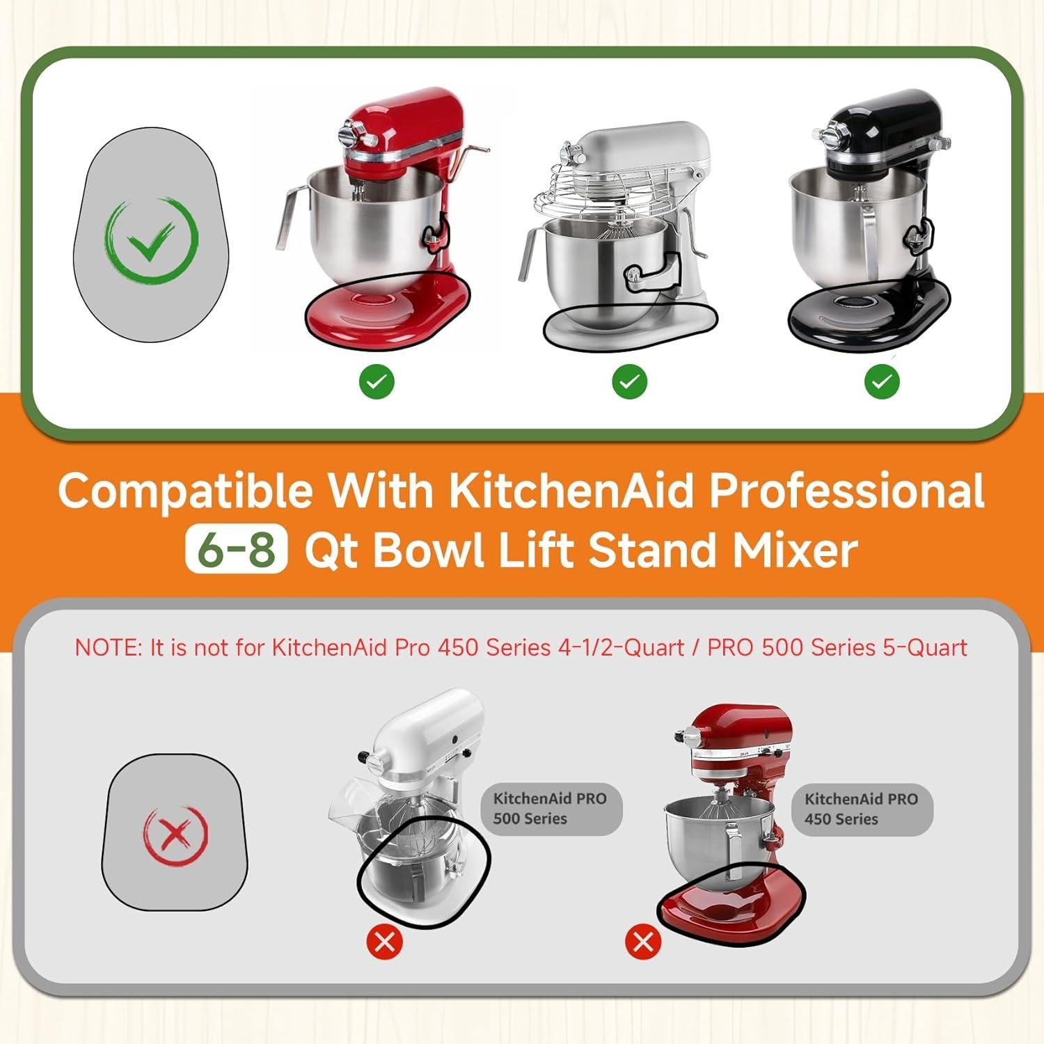 Alfombrilla Deslizante de Bambú JAYOBGO para Kitchen Aid 6-7 Qt