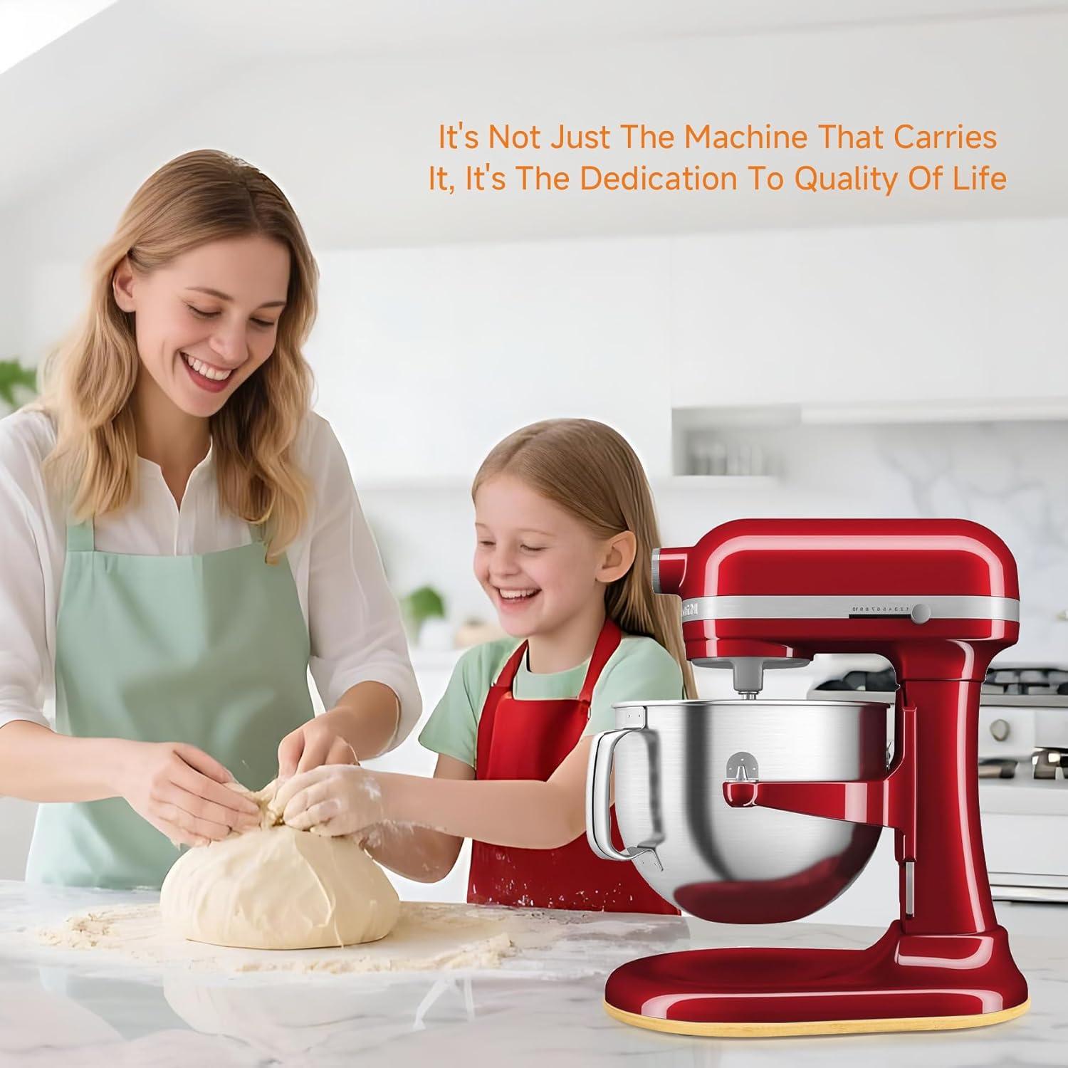 Alfombrilla Deslizante de Bambú JAYOBGO para Kitchen Aid 6-7 Qt