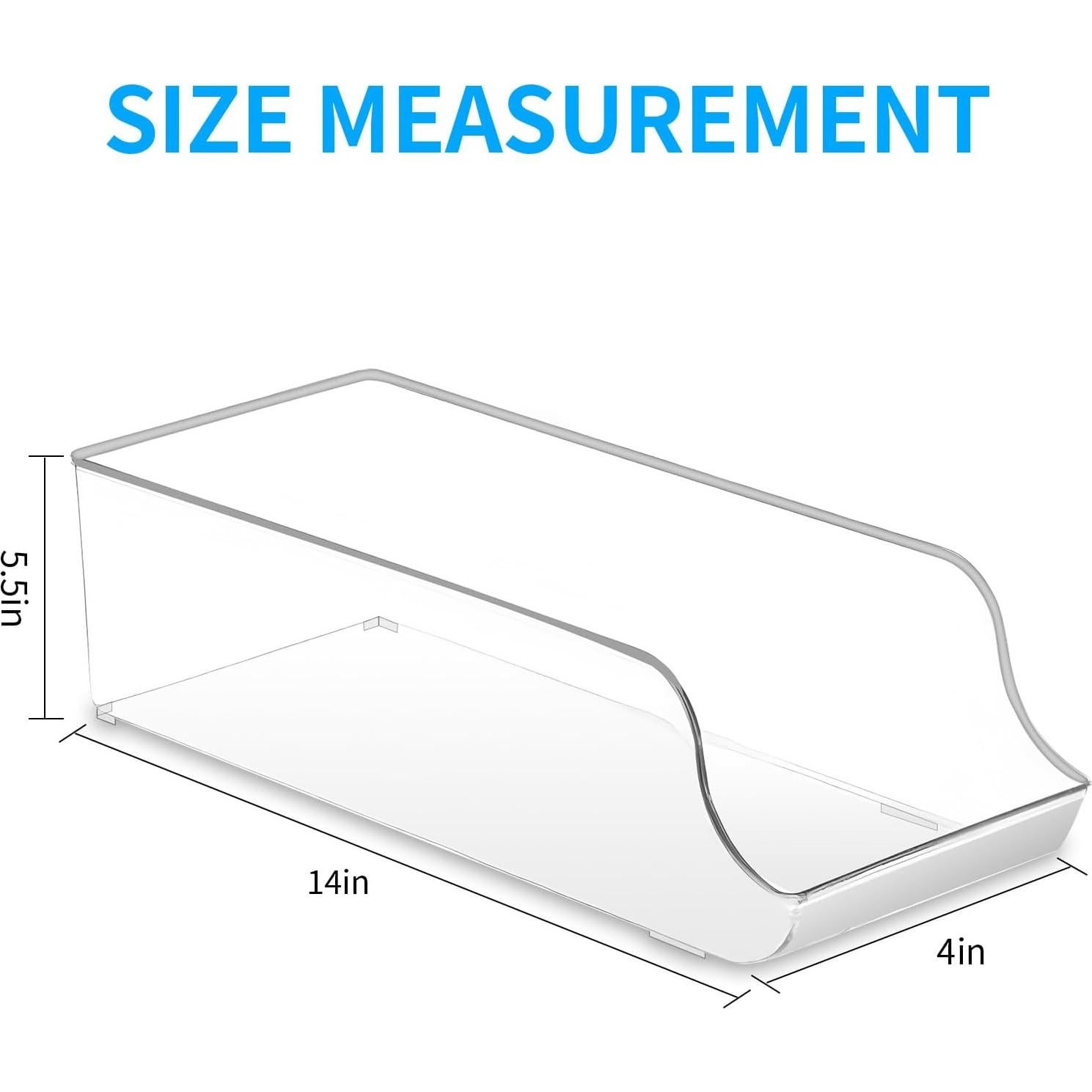 Organizador de Latas de Soda Zooyeea 2 Paquetes con Bandeja Deslizante