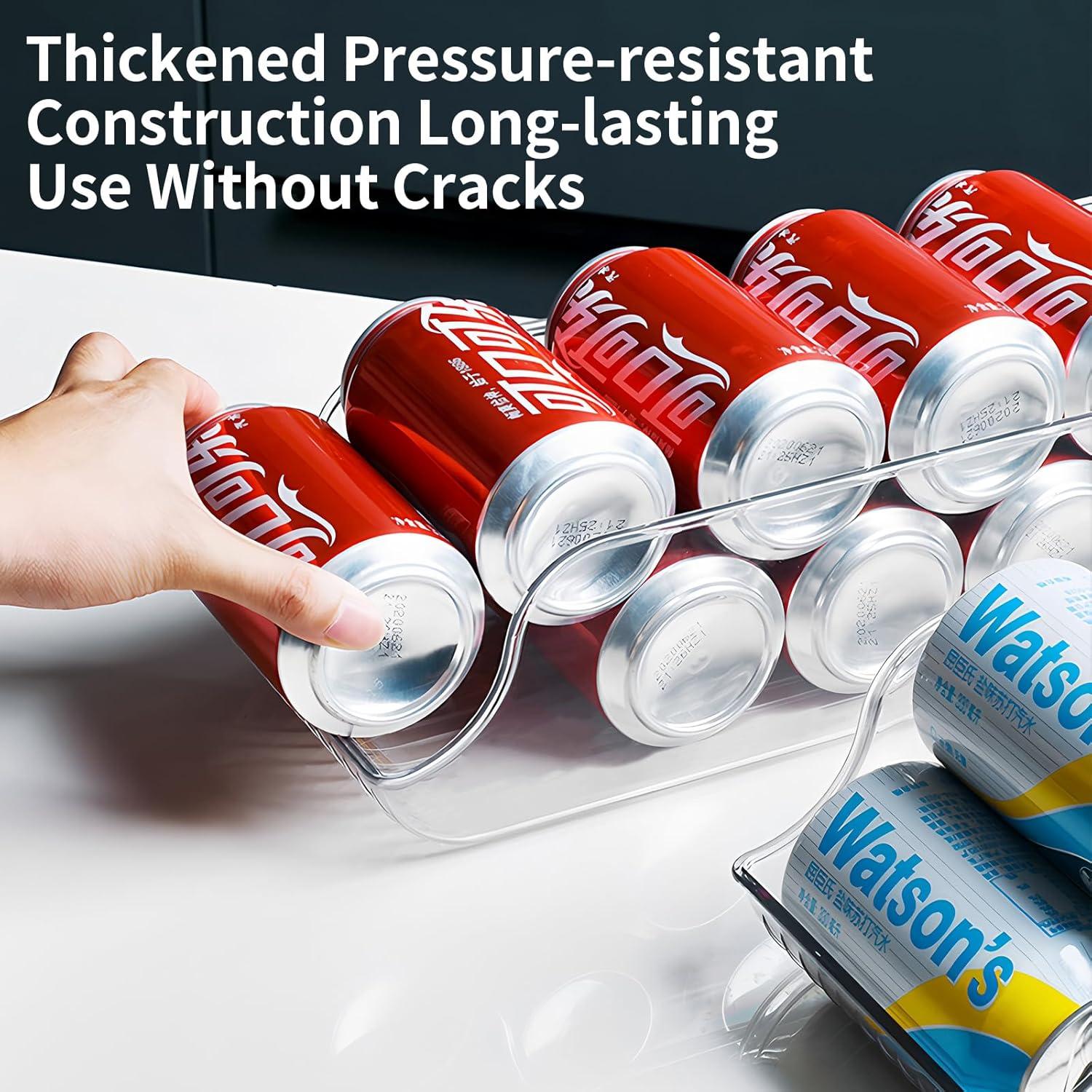 Organizador de Latas de Soda Zooyeea 2 Paquetes con Bandeja Deslizante