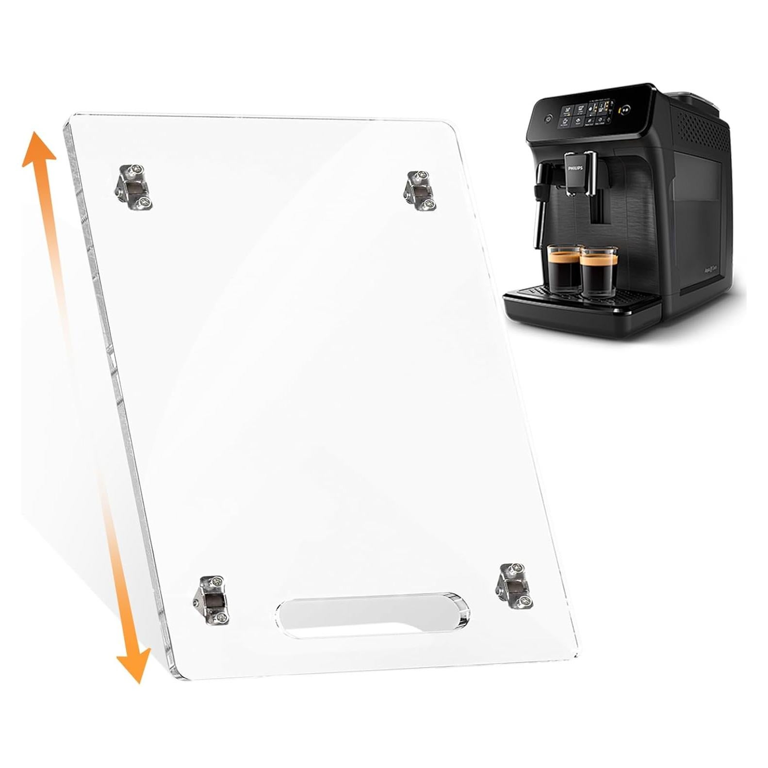 Bandeja Deslizante Acrílica YUNEASELF 33x36cm con Ruedas