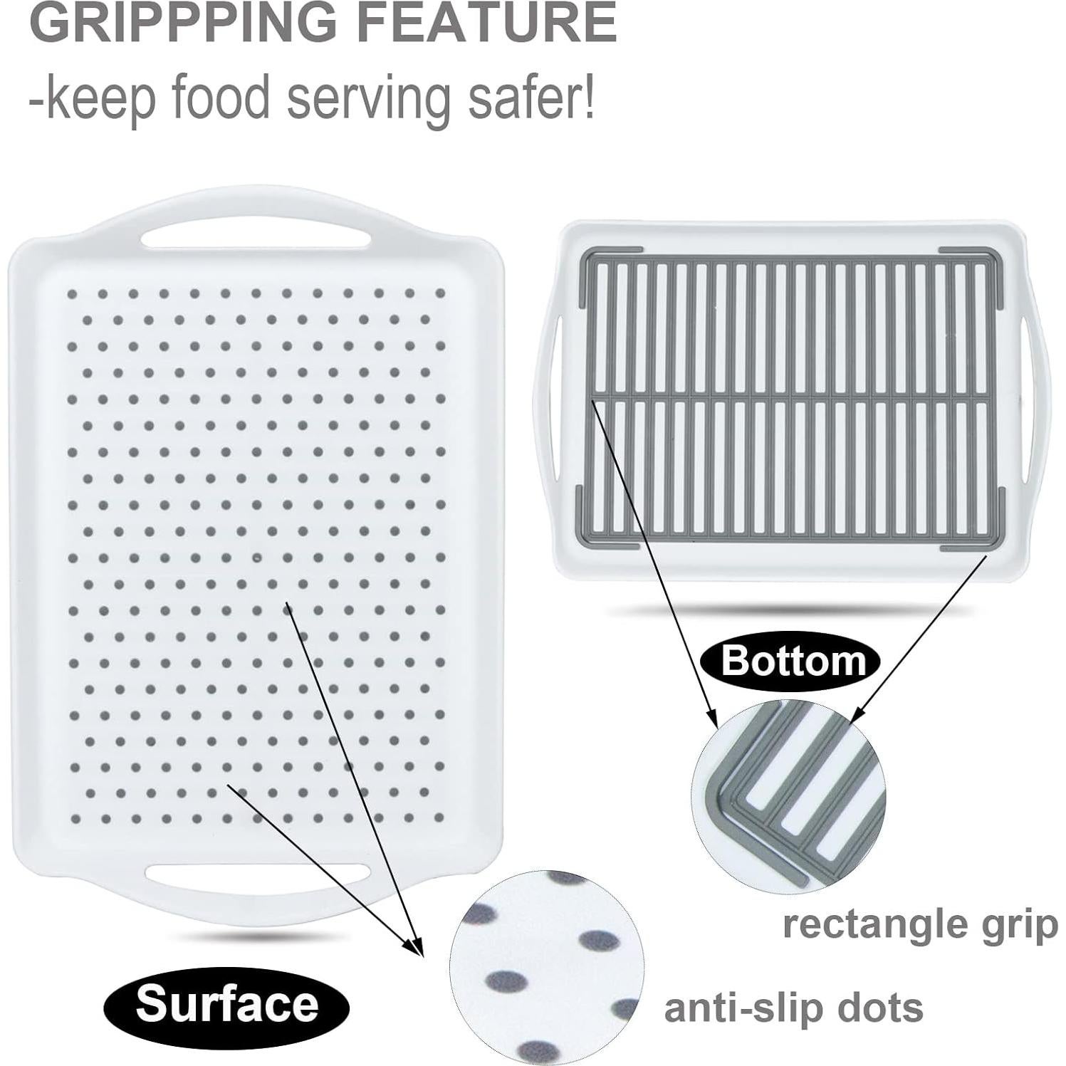 Bandeja de Servicio Antideslizante LONEA 2 Piezas 42.4x29.2cm