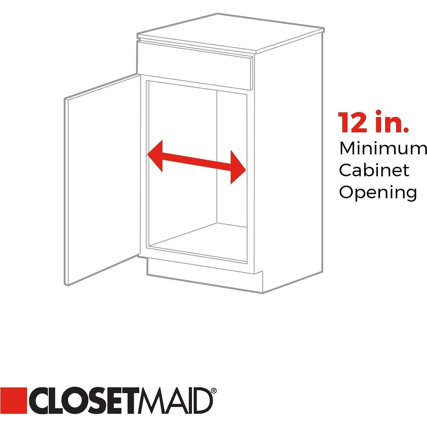 Organizador de Gabinete Extraíble ClosetMaid 28 cm Blanco