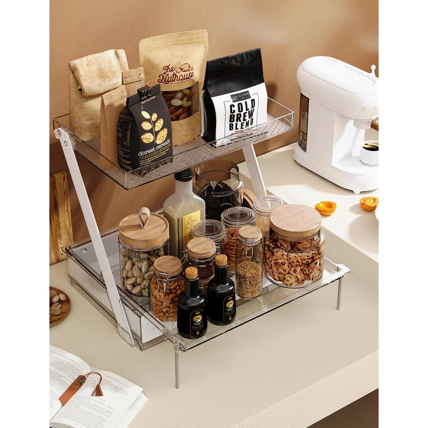 Organizador de Baño Neatora Acrílico Transparente 2 Niveles