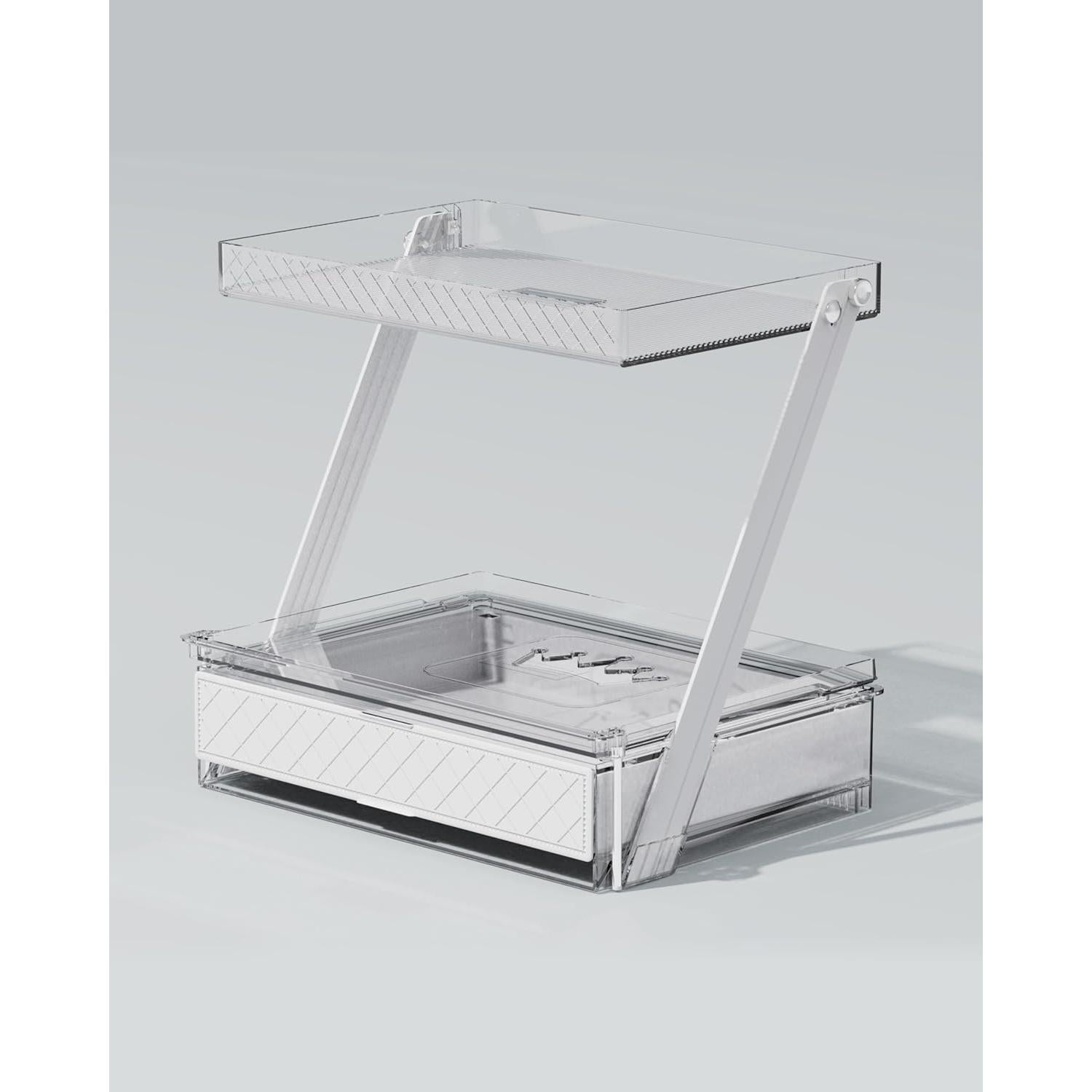 Organizador de Baño Neatora Acrílico Transparente 2 Niveles