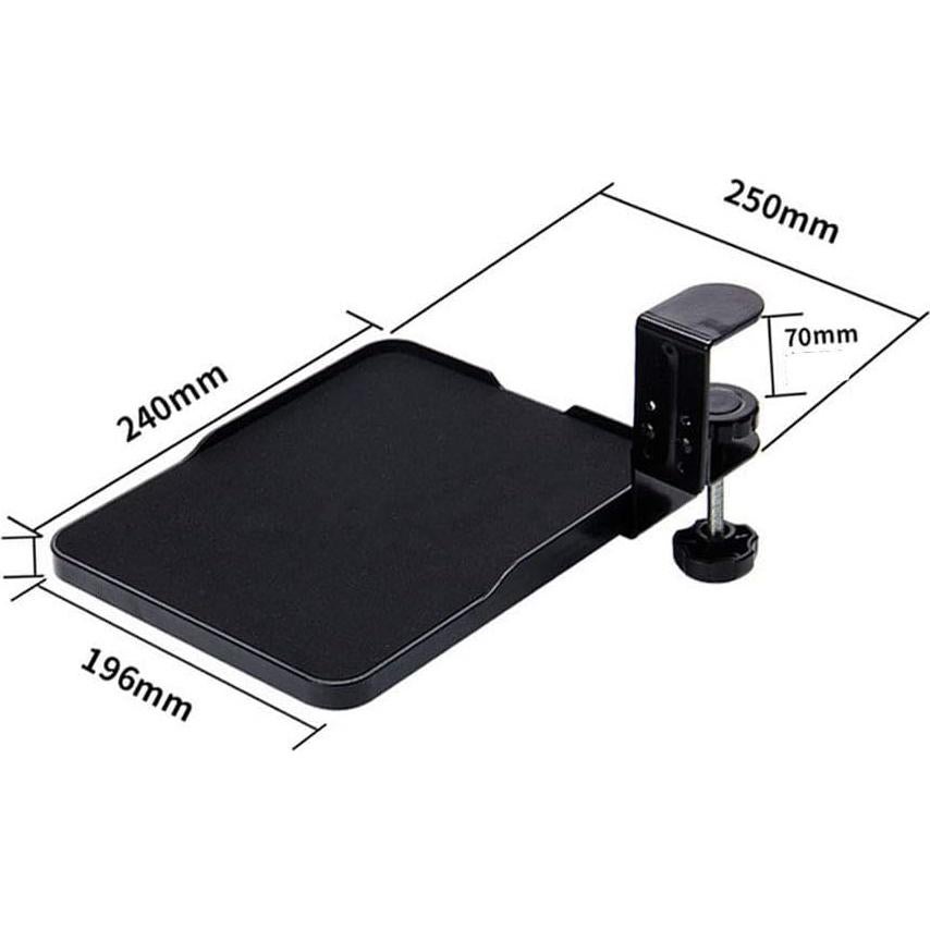 Soporte Ergonómico para Ratón FUZADEL Negro - Plataforma Deslizante