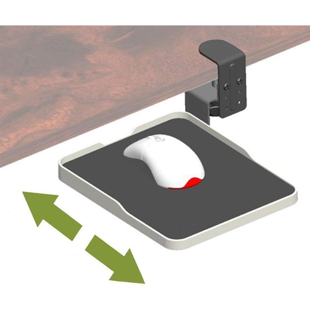 Soporte Ergonómico para Ratón FUZADEL Negro - Plataforma Deslizante