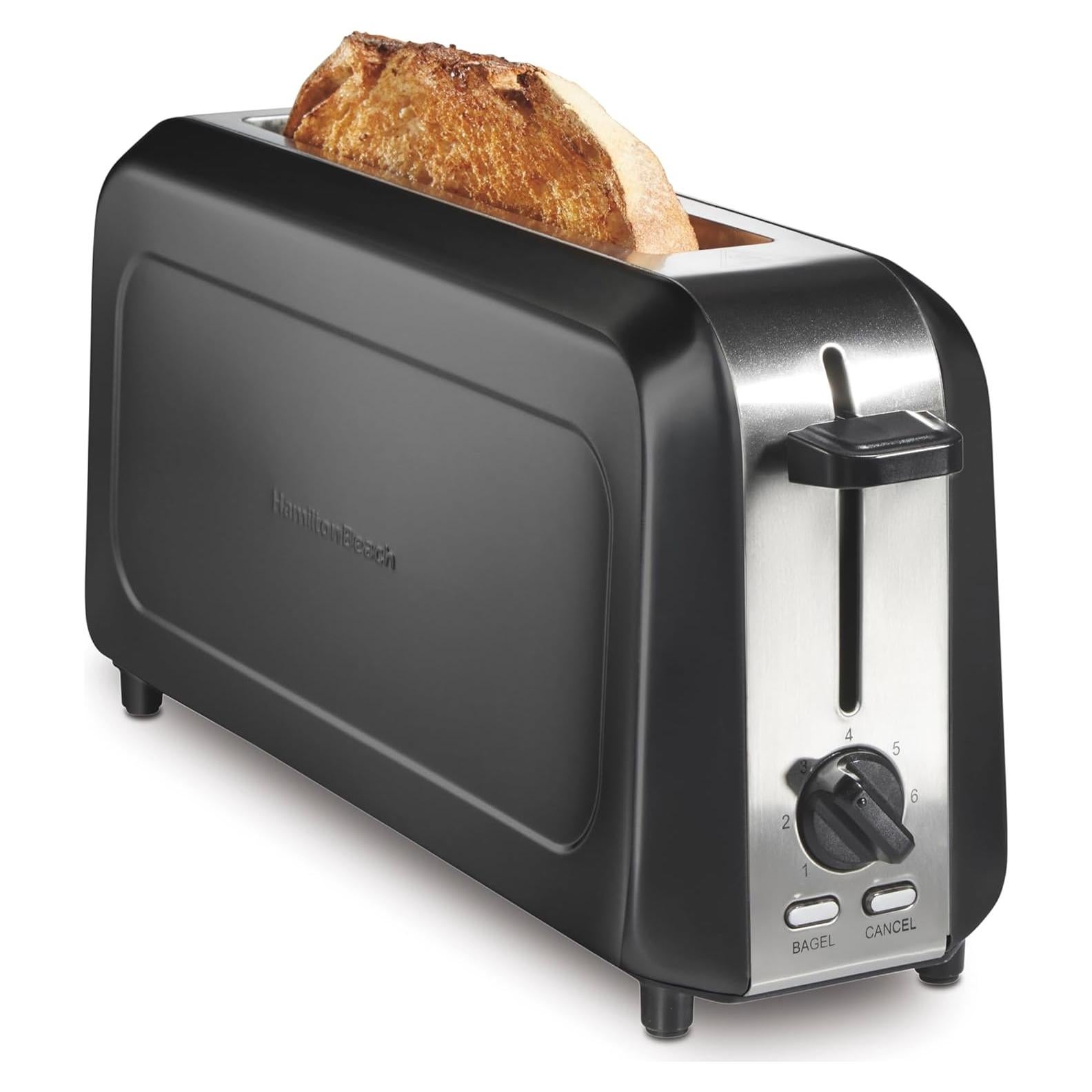 Tostadora Hamilton Beach 2 Rebanadas Negra con Control de Dorado