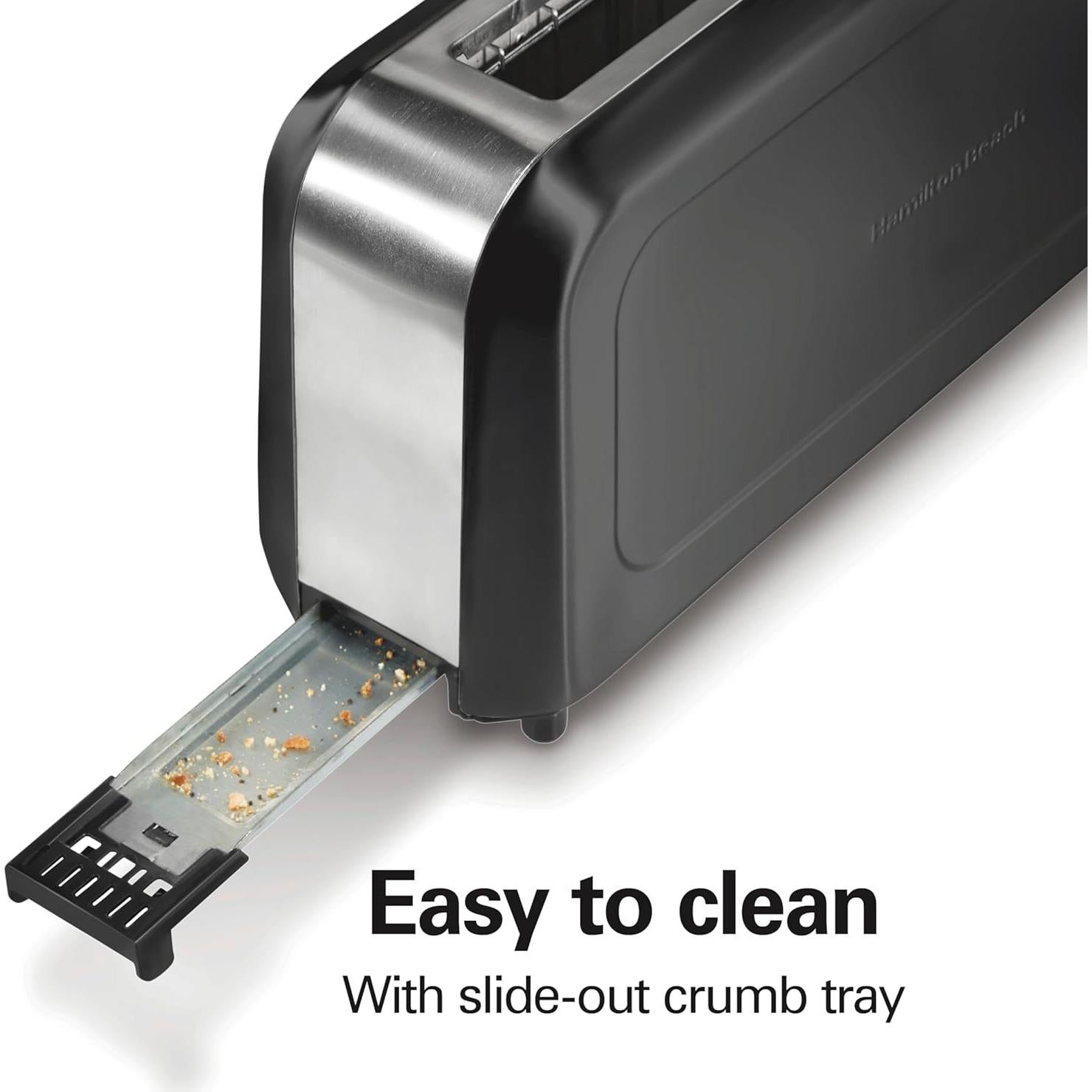 Tostadora Hamilton Beach 2 Rebanadas Negra con Control de Dorado