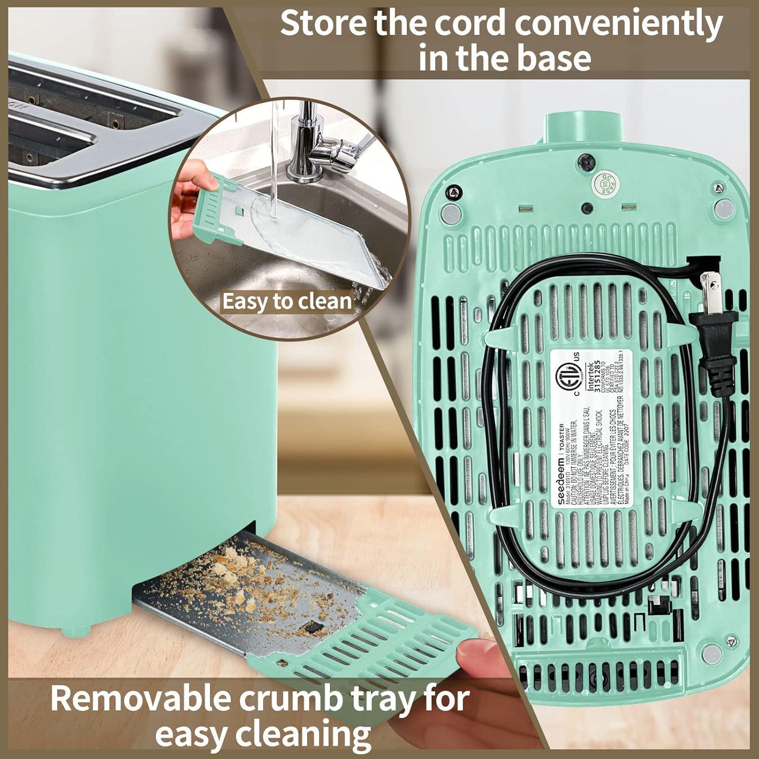 Tostadora SEEDEEM 2 Rebanadas LCD 900W Azul Azur 7 Niveles