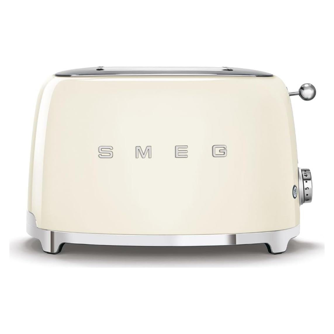 Tostadora Smeg TSF01 2 Rebanadas Retro Crema 6 Niveles