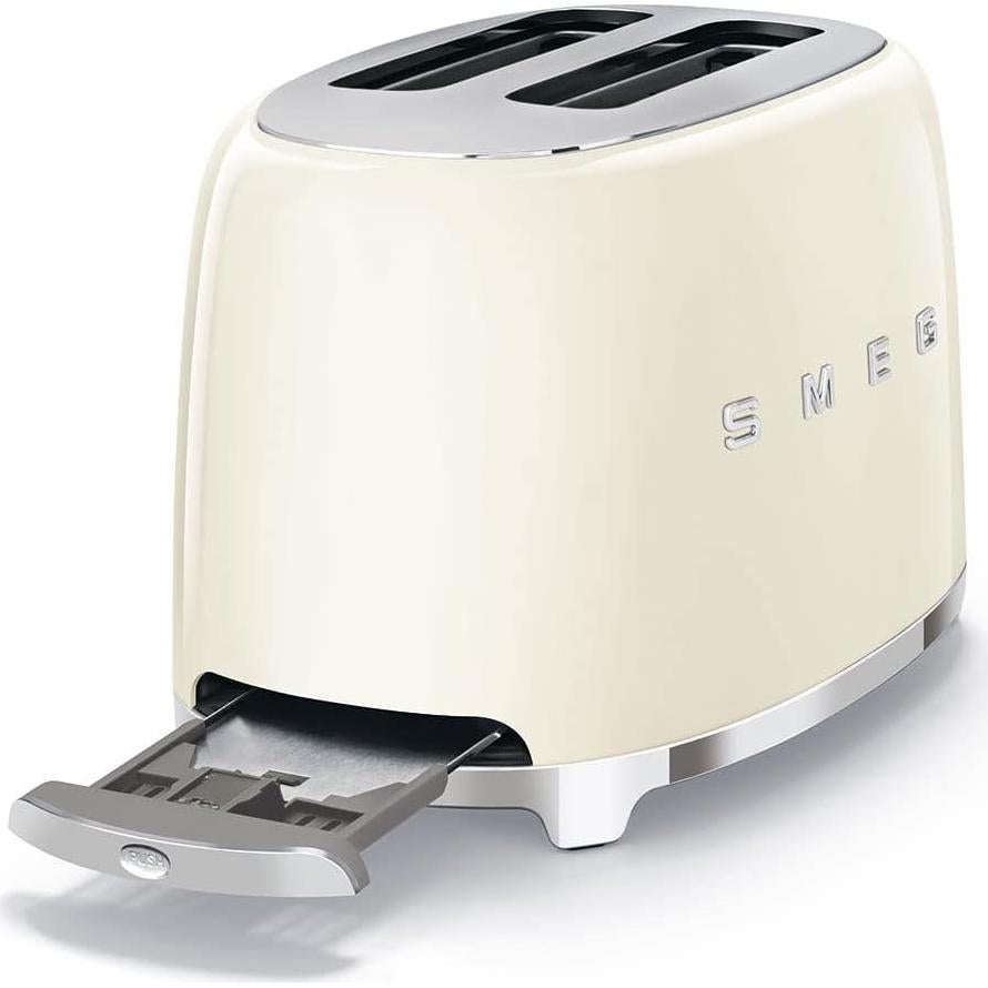Tostadora Smeg TSF01 2 Rebanadas Retro Crema 6 Niveles