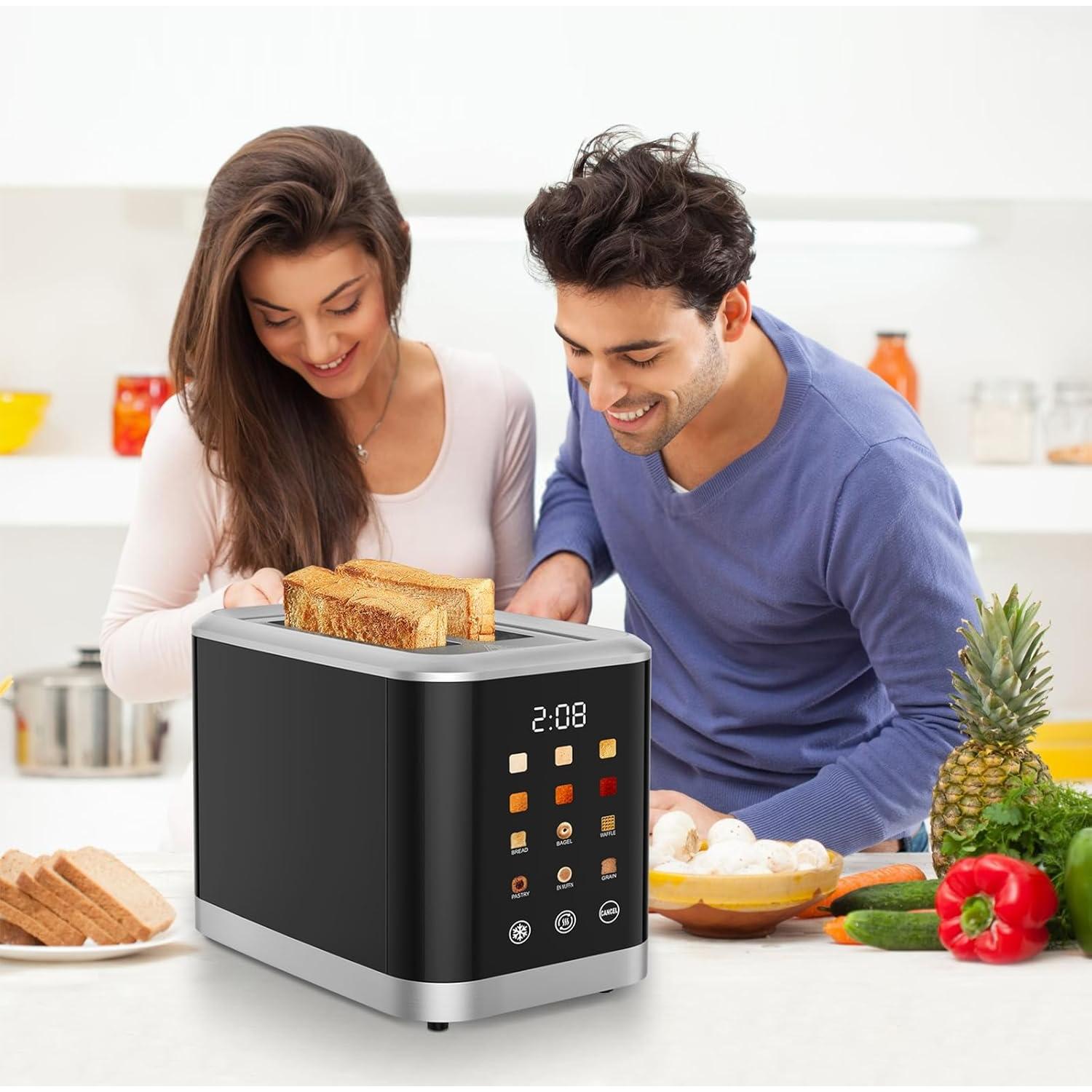 Tostadora Digital 2 Rebanadas Dear Morning con Pantalla Táctil
