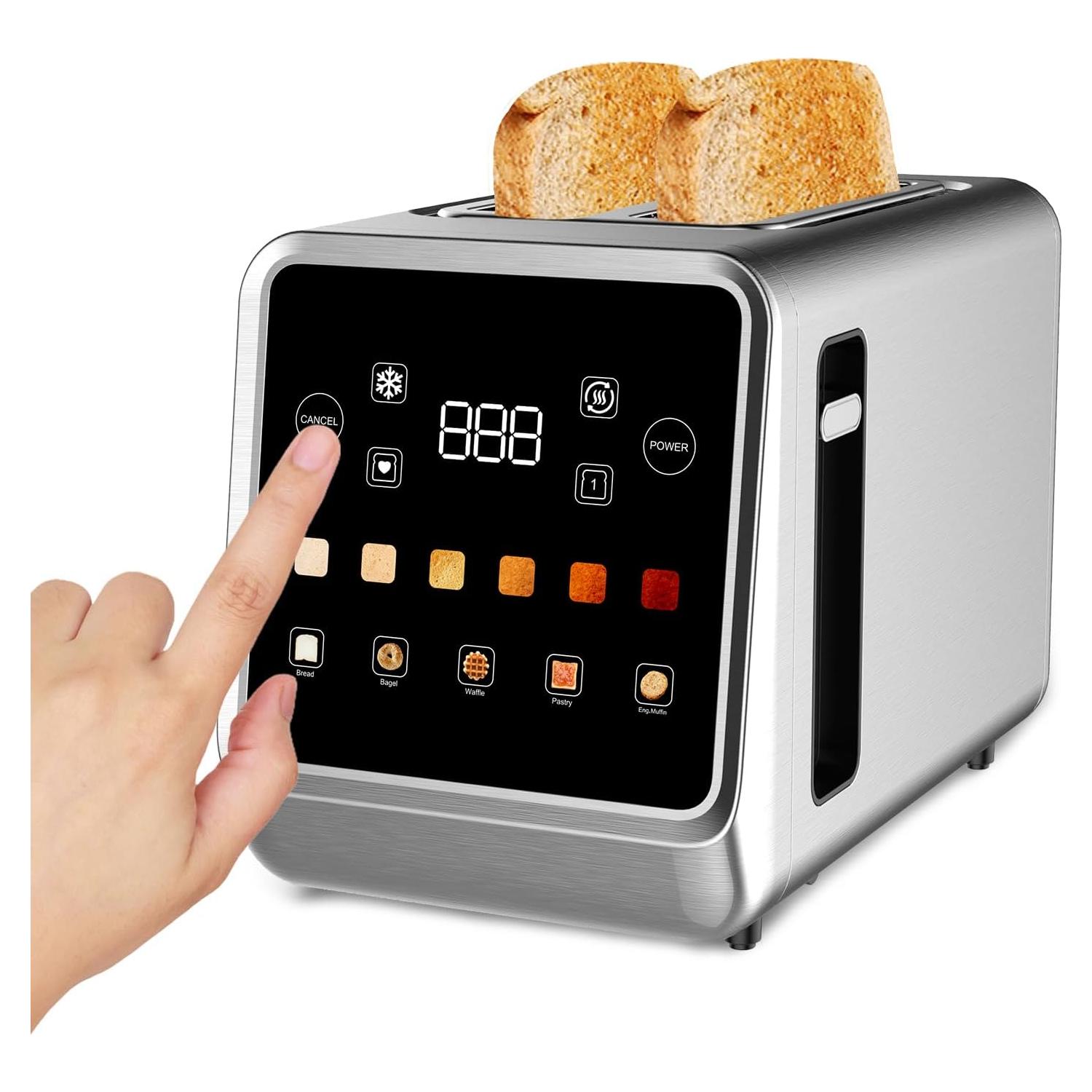 Tostadora Digital Dear Morning 2 Rebanadas Acero Inoxidable LCD