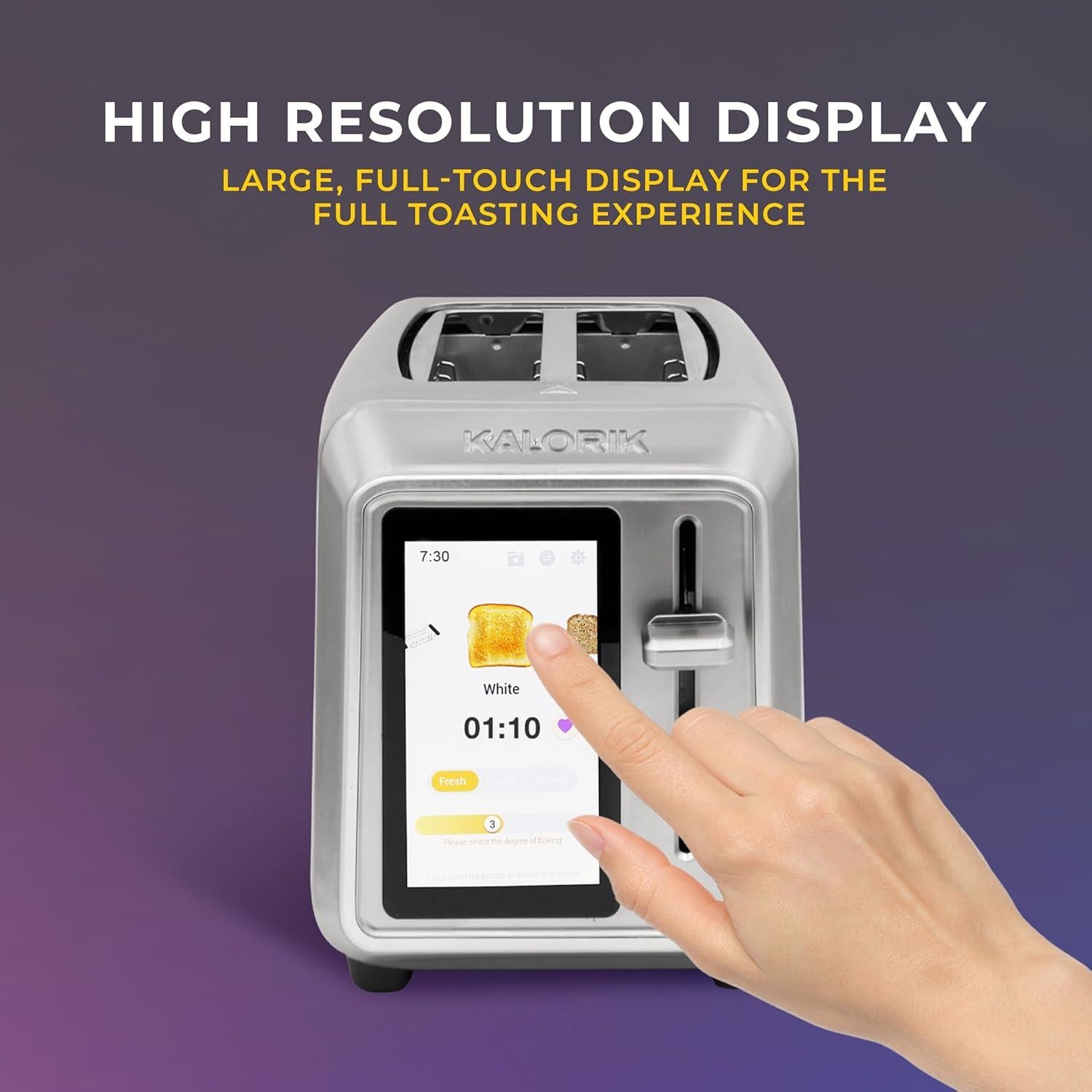 Tostadora Kalorik VIVID 2 Rebanadas Acero Inoxidable 1000W TFT
