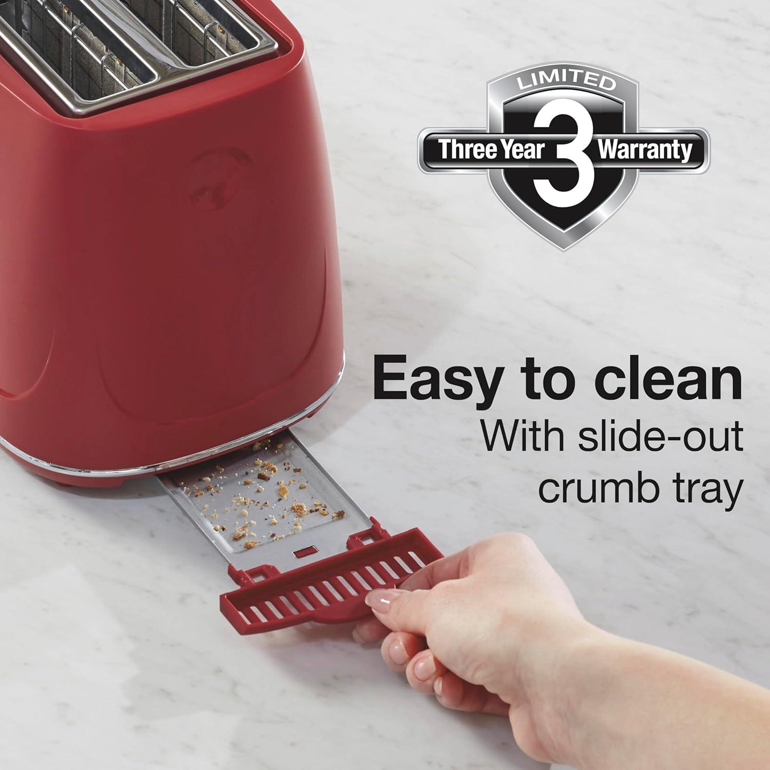 Tostadora Proctor Silex 2 Rebanadas Roja con Control de Tostado