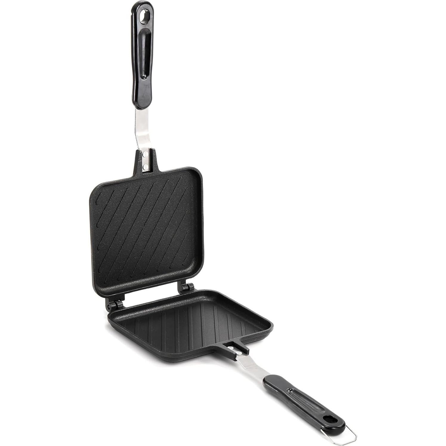 Sartén Doble Antiadherente Elsjoy para Sándwiches Panini 35.56x15.24cm
