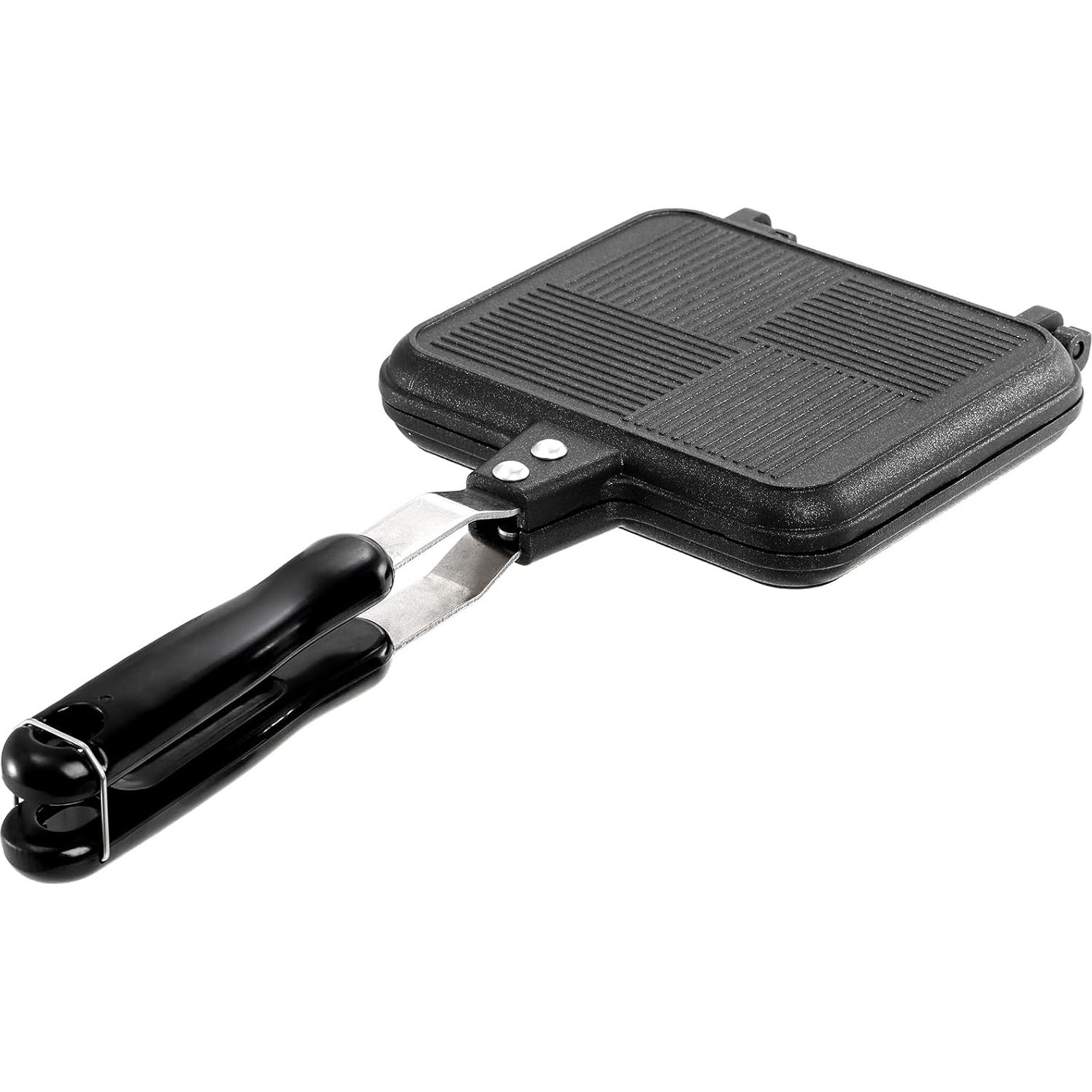 Sartén Doble Antiadherente Elsjoy para Sándwiches Panini 35.56x15.24cm