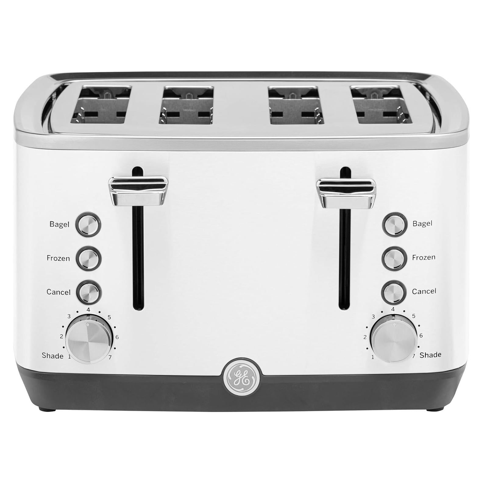 Tostadora GE 4 Rebanadas Blanca | Ranuras Anchas y 7 Configuraciones