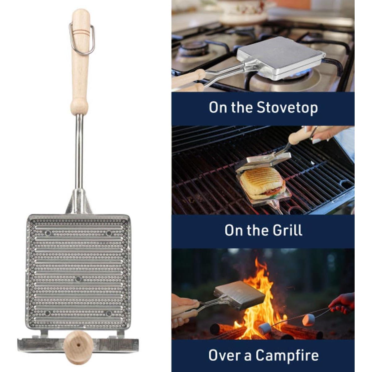 Prensa de Sándwich Caliente Kings County Tools - Aluminio 25.4x11.4cm