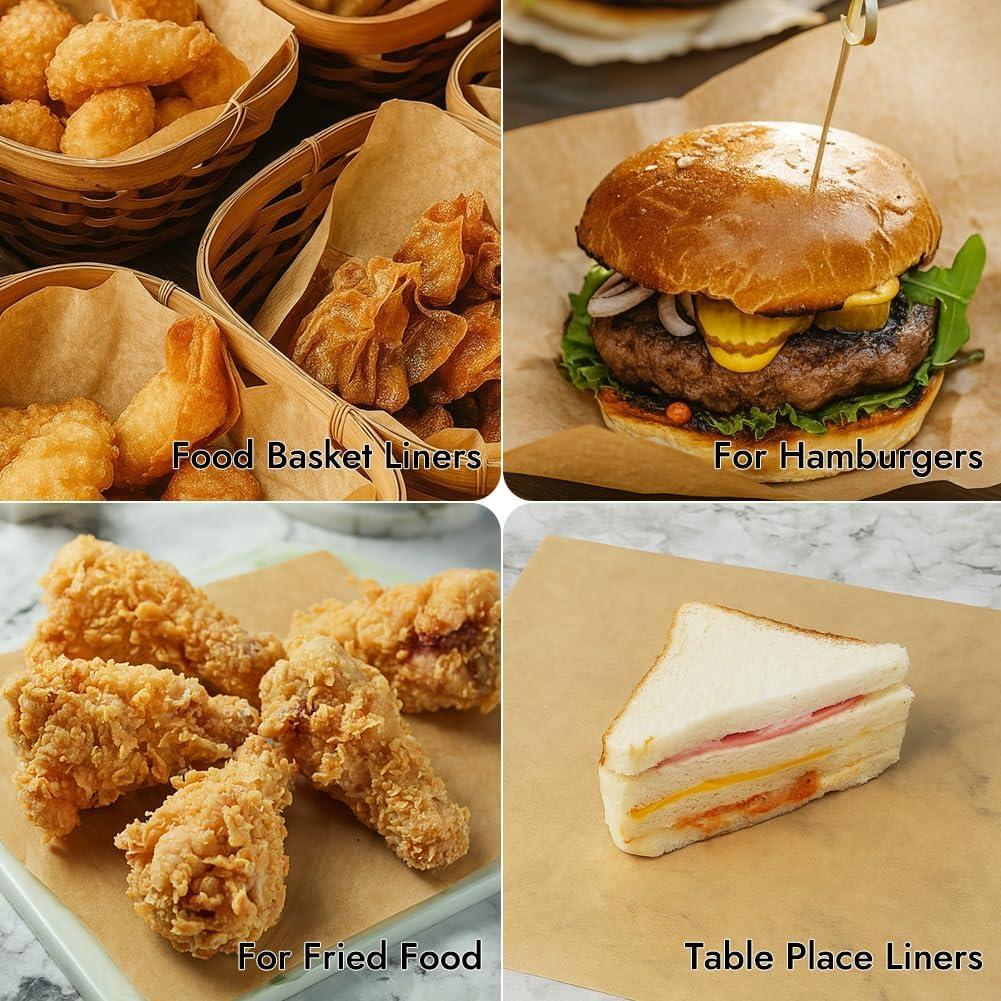 Papel de Hornear BYKITCHEN 120pcs 30x30cm para Freidora Ninja