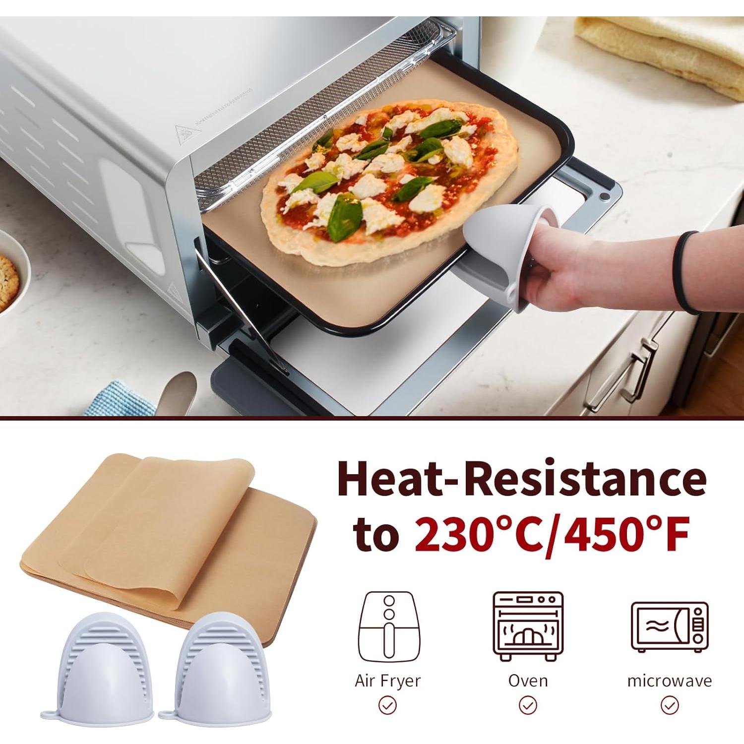 Kit de Accesorios para Freidora de Aire Ninja SP151 - 1 Cesta, 100 Papeles Pergamino y Guantes