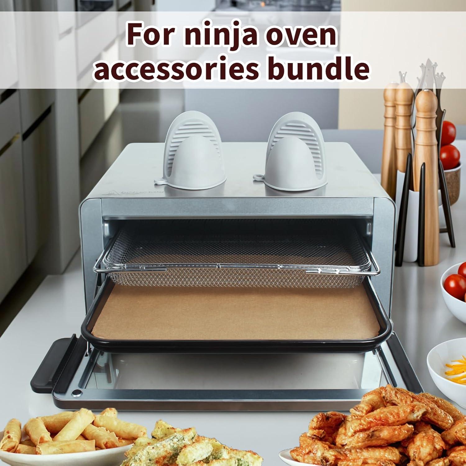 Kit de Accesorios para Freidora de Aire Ninja SP151 - 1 Cesta, 100 Papeles Pergamino y Guantes