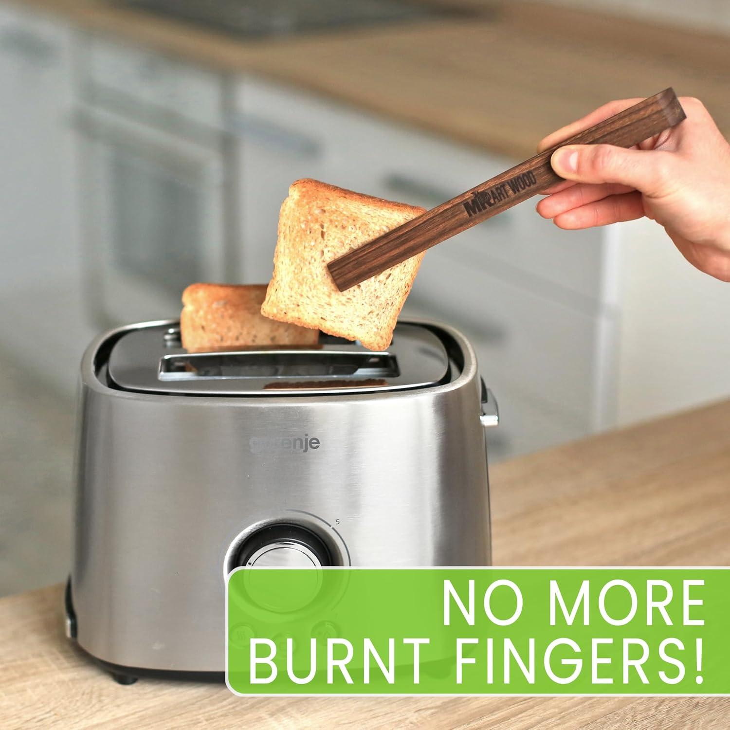 Pinzas Magnéticas de Madera de Nogal Mr.Art Wood - 22 cm