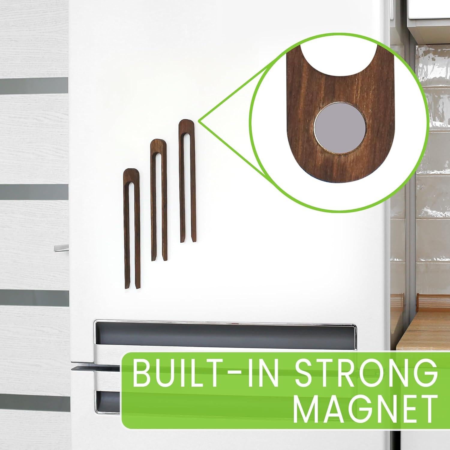 Pinzas Magnéticas de Madera de Nogal Mr.Art Wood - 22 cm