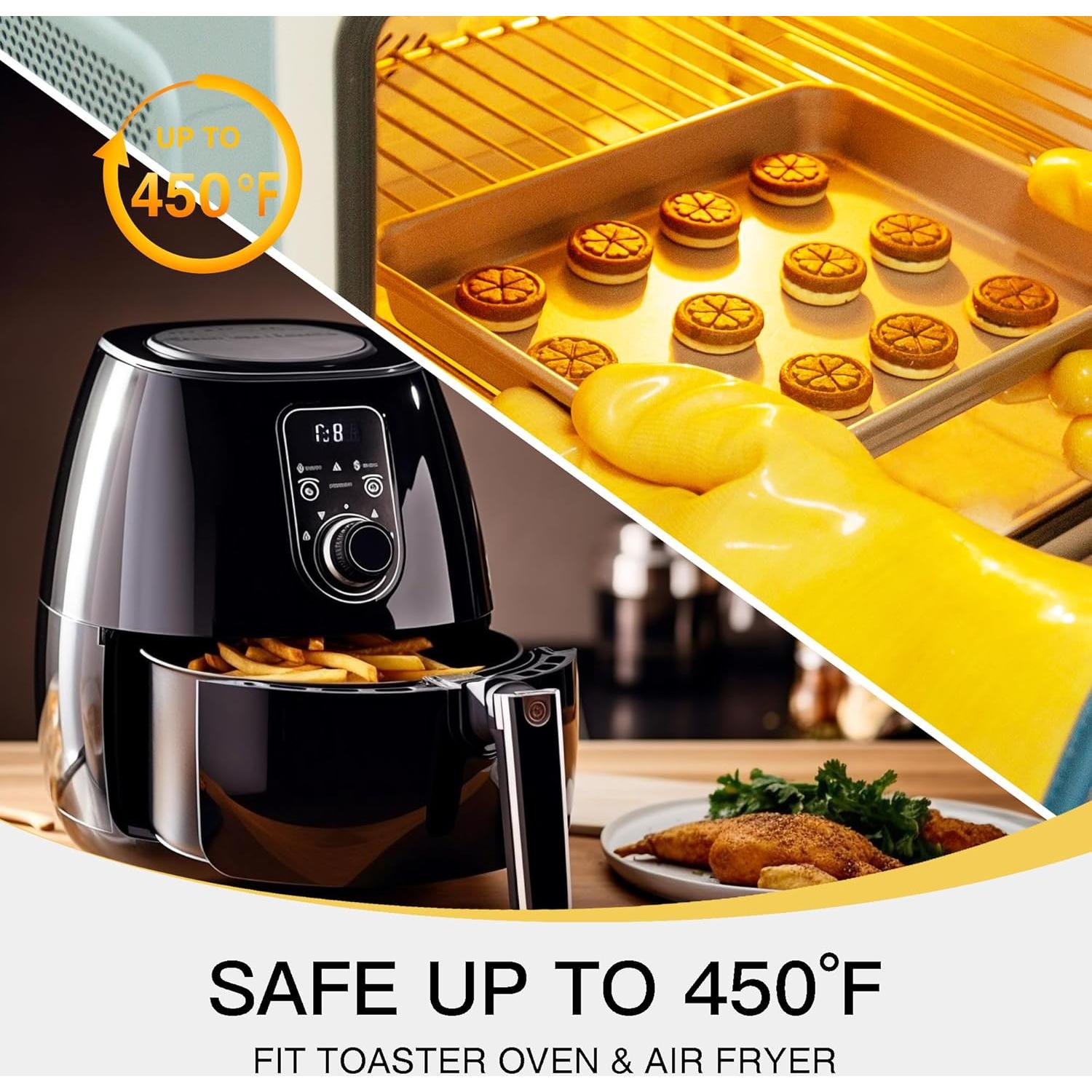 Juego de Bandejas para Horno Tostador HONGBAKE 2 Piezas Antiadherente