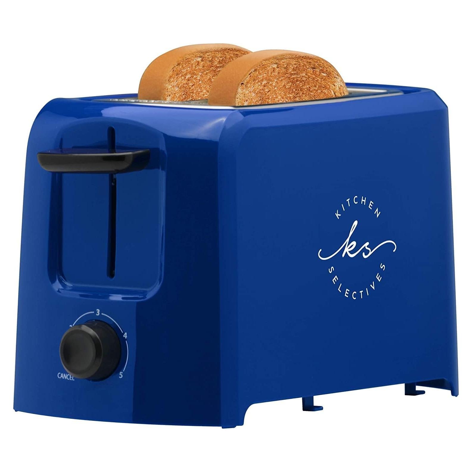 Tostadora Eléctrica Kitchen Selectives 2 Rebanadas Azul Cobalto