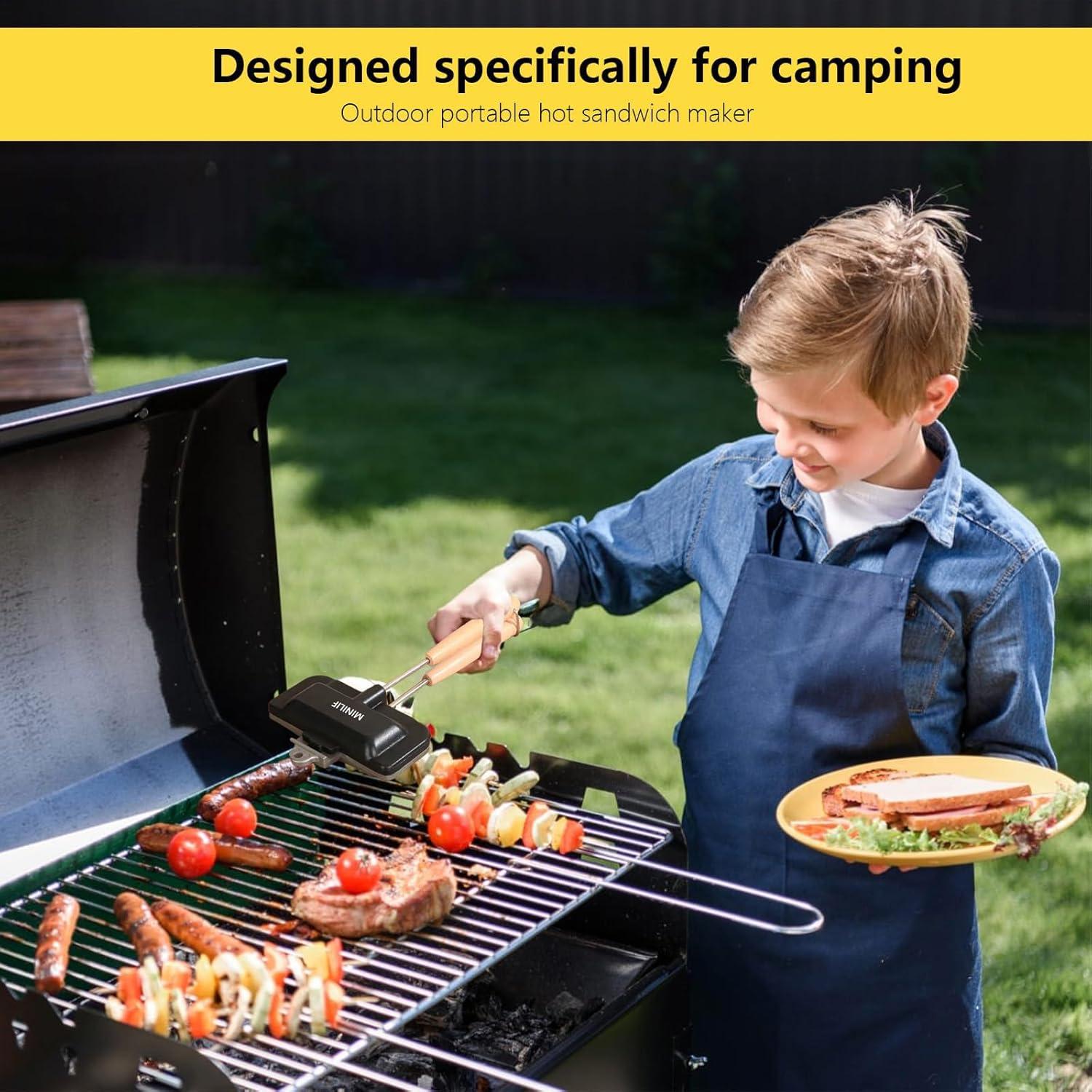 Horno de Sándwich Portátil MINILIF - 375g, Antiadherente, Compacto