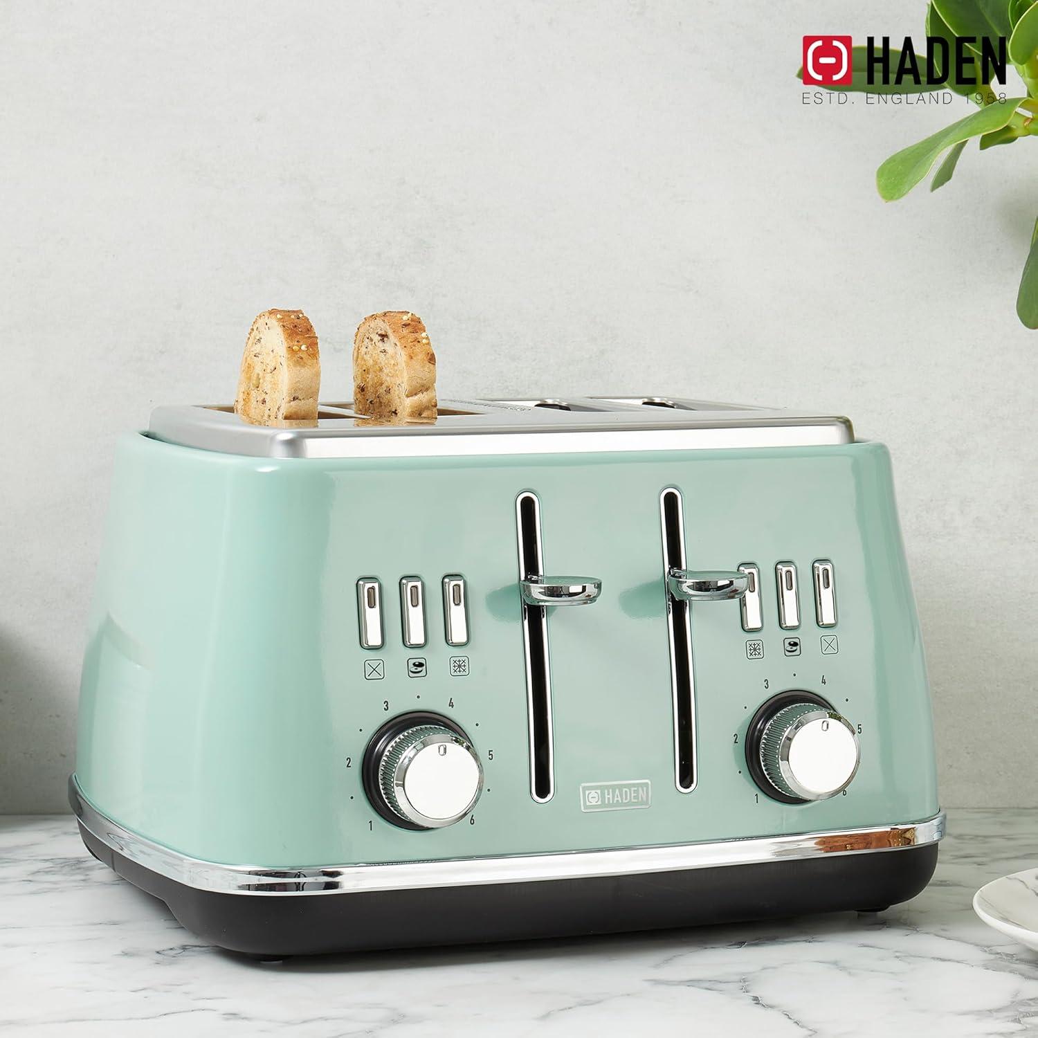 Tostadora Haden Cotswold 4 Rebanadas Salvia con Ranura Ancha