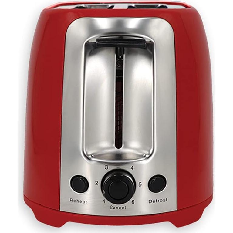 Tostadora EUROSTAR ET751R 2 Rebanadas Toque Frío Roja