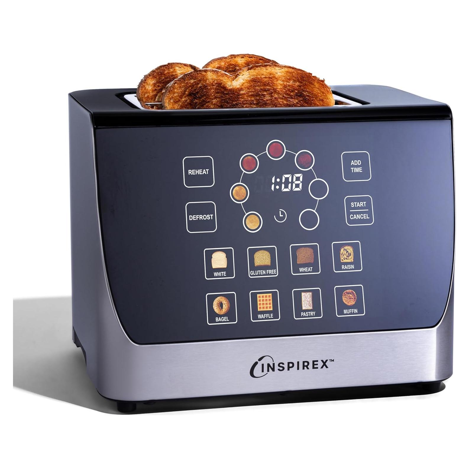 Tostadora Inteligente Nostalgia Inspirex 2 Rebanadas Acero Inoxidable