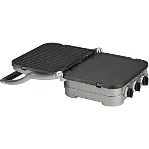 Parrilla 5-en-1 Cuisinart GR-4NNAS Acero Inoxidable 34x29cm