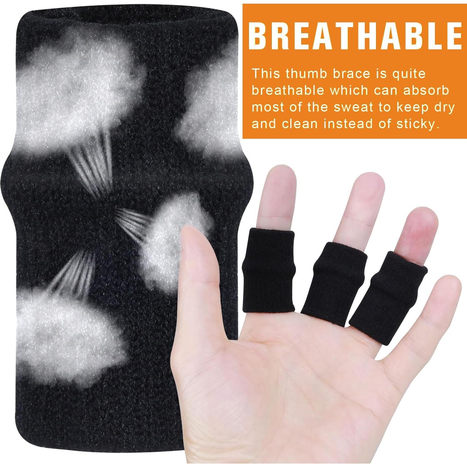 10 Mangas para Dedos Negras HaiFafafaing - Soporte Compresivo para Artritis