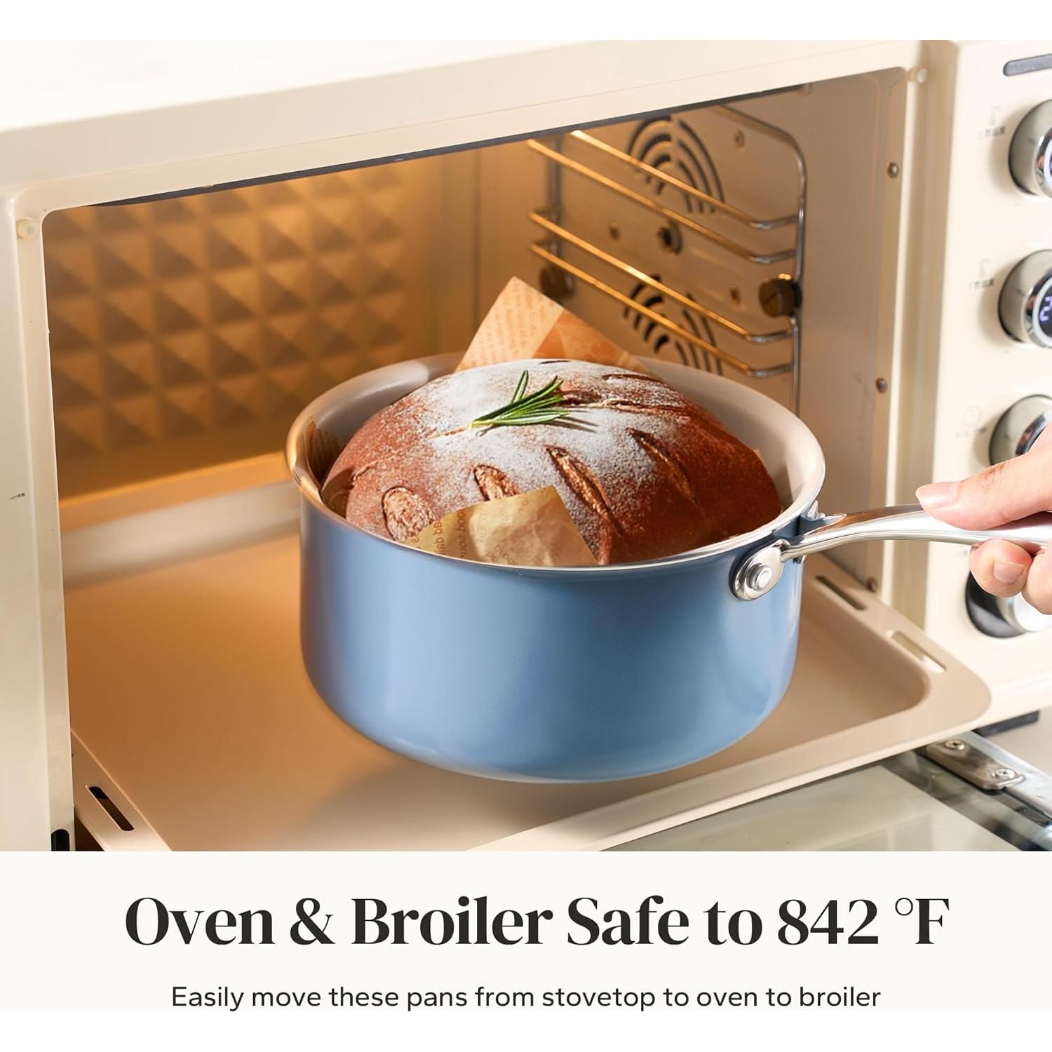 Cacerola de Cerámica Antiadherente Redchef 3.5QT Azul