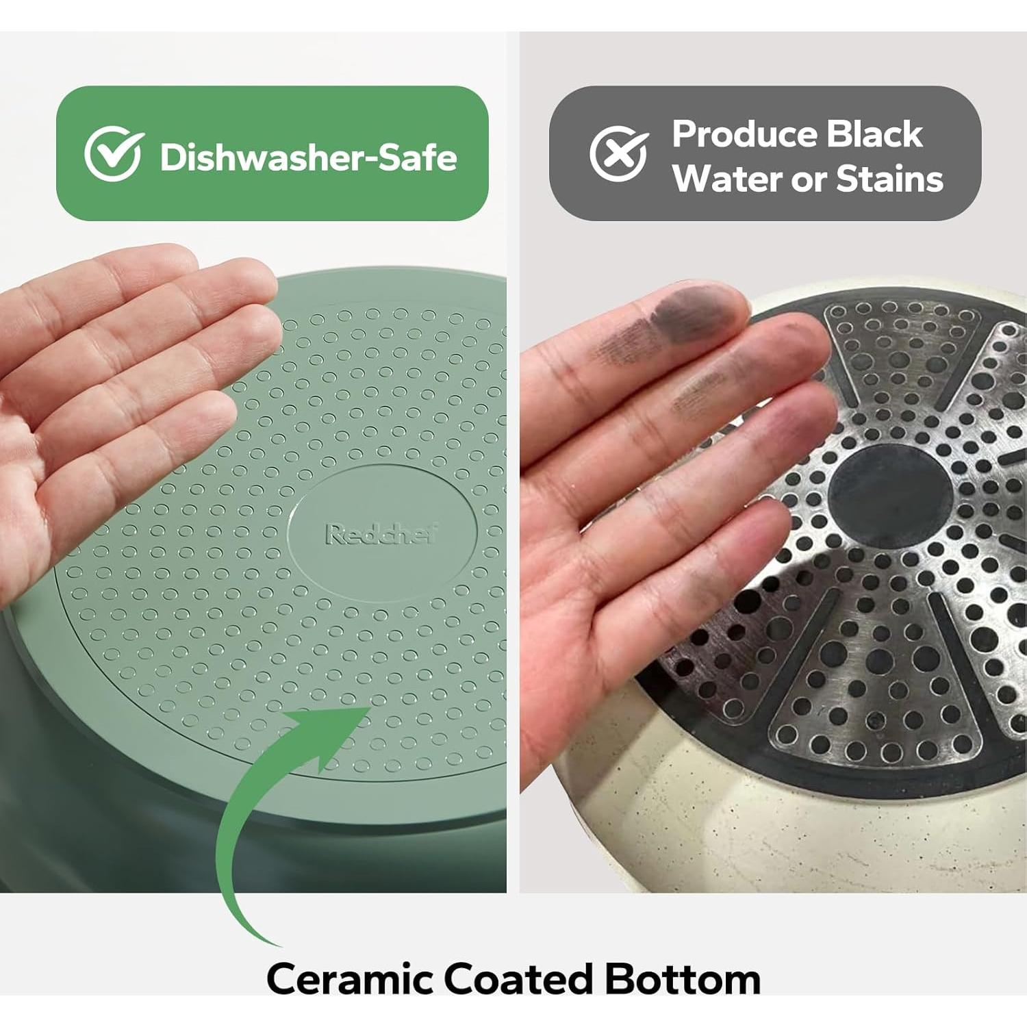 Juego de Ollas y Sartenes Cerámicas Redchef Antiadherentes 12kg